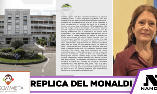 Morte Domenico-Arriva la replica dell’Azienda dei Colli alla lettera dell’Avvocato Petruzzi