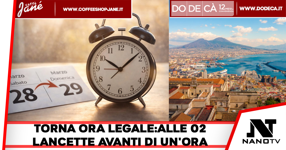 Torna l’ora legale, questa notte lancette avanti di un’ora