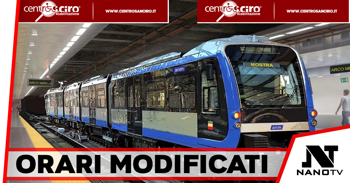 Metro Linea 6 e funicolari, cambiano gli orari a Napoli