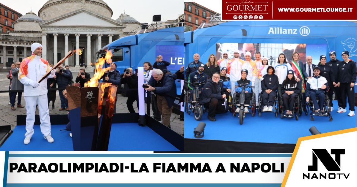 Napoli accoglie la Fiamma Paralimpica: Piazza del Plebiscito tappa del “Flame Visit” verso Milano Cortina 2026
