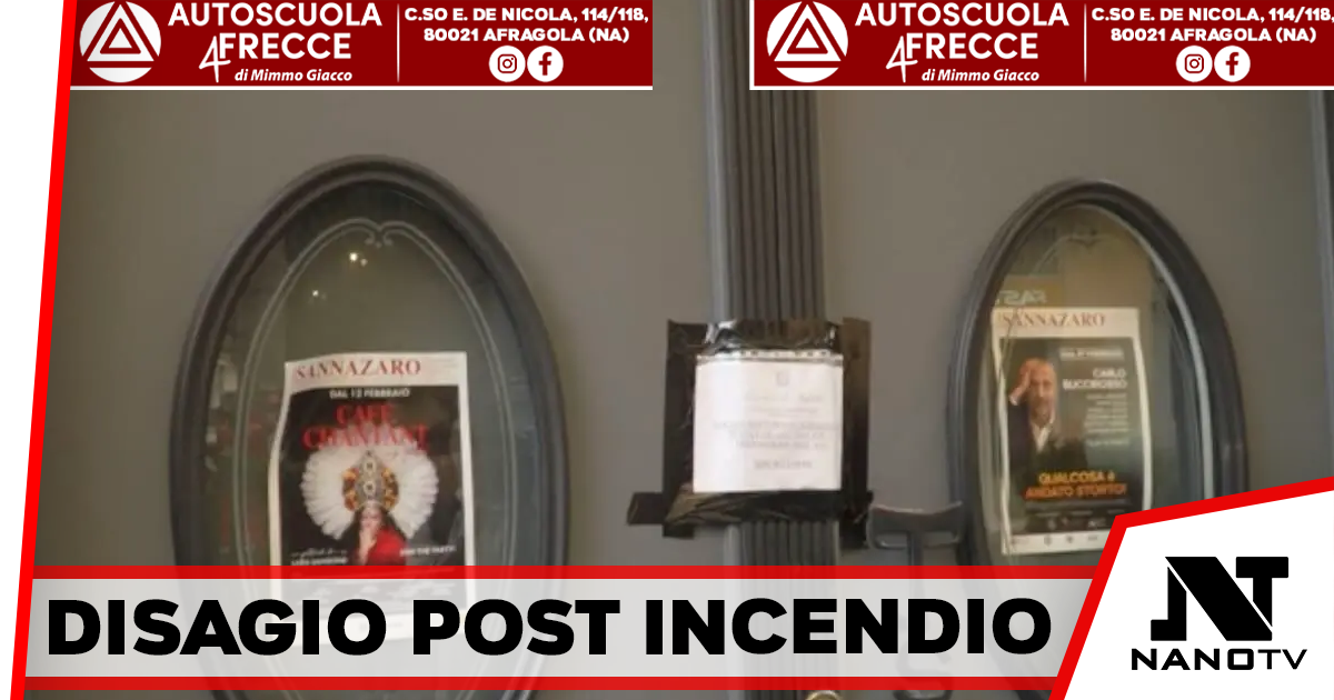 Napoli, dopo l’incendio al Sannazaro i residenti scrivono alle istituzioni: “Viviamo nel degrado”