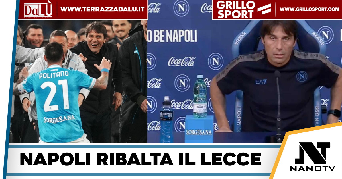 SscNapoli-Entra De Bruyne che illumina e gli azzuri ribaltano il Lecce.Malore per Banda-Conte guarda al futuro