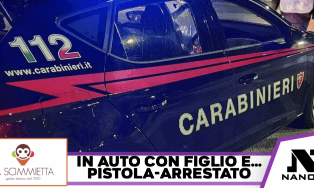 GIUGLIANO IN CAMPANI – La pistola di Indiana Jones, l’arma di un padre in auto col figlio minorenne. In casa altro revolver clandestino. 32enne arrestato dai Carabinieri