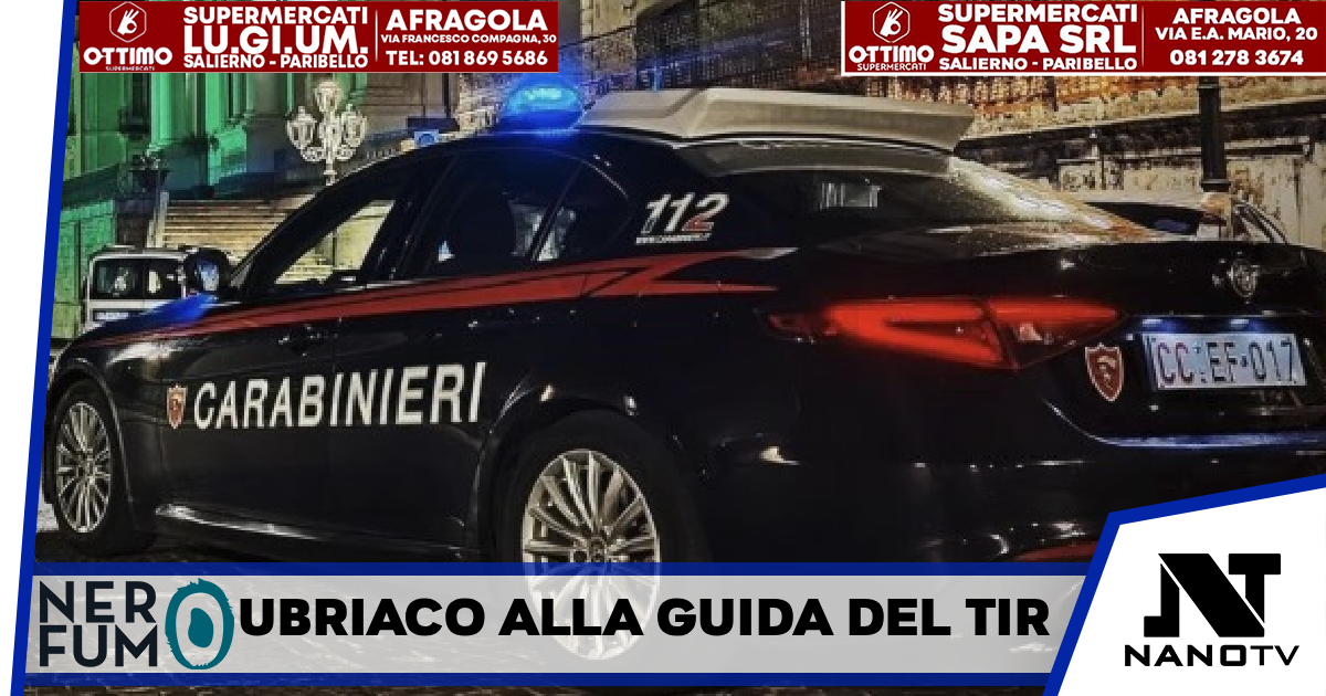 *MUGNANO DI NAPOLI: ubriaco, fugge dal bar con lo champagne rubato. Si mette alla guida del suo tir e finisce contro un’auto. Il pomeriggio di un 26enne denunciato dai Carabinieri*