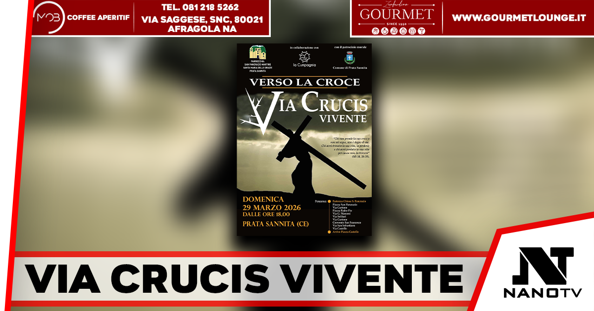 “Verso la Croce”, a Prata Sannita la Via Crucis vivente tra fede e tradizione