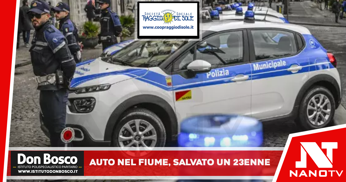 Auto nel fiume nel Salernitano, agente fuori servizio salva un 23enne Con il vigile è intervenuto anche un passante, il giovane ha riportato lievi ferite