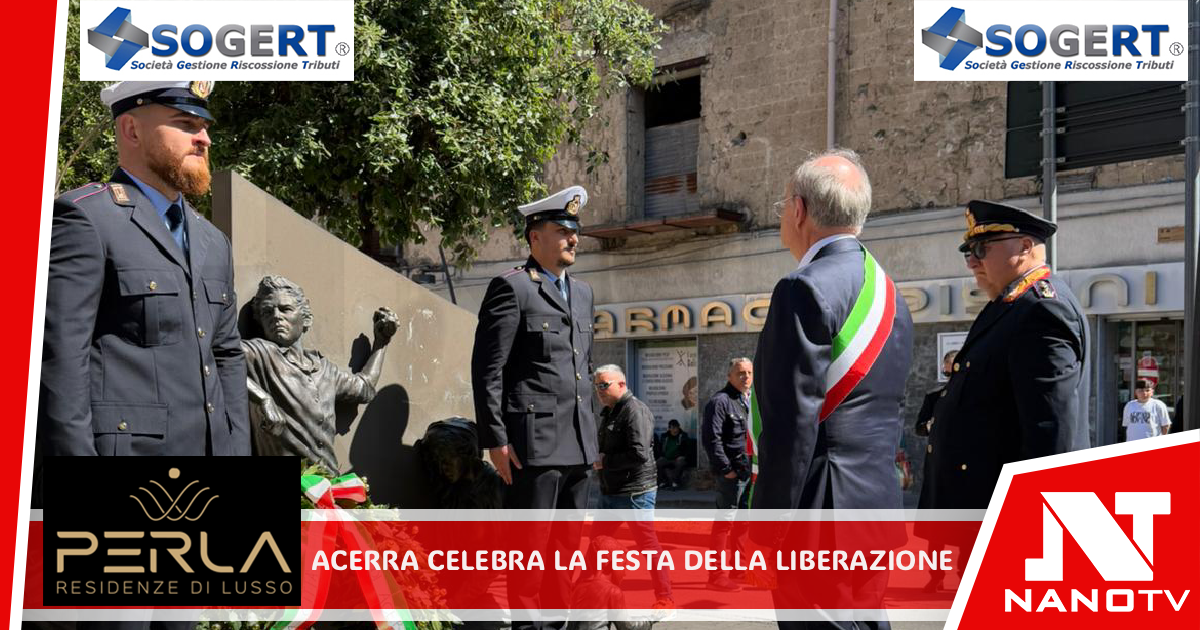 25 Aprile, Acerra celebra la Festa della Liberazione. Il sindaco d’Errico: Acerra città pace e solidarietà.