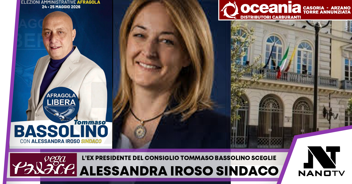 L’ex Presidente del consiglio comunale Tommaso Bassolino torna in campo con Afragola Libera e sceglie Alessanra Iroso come candidata sindaco