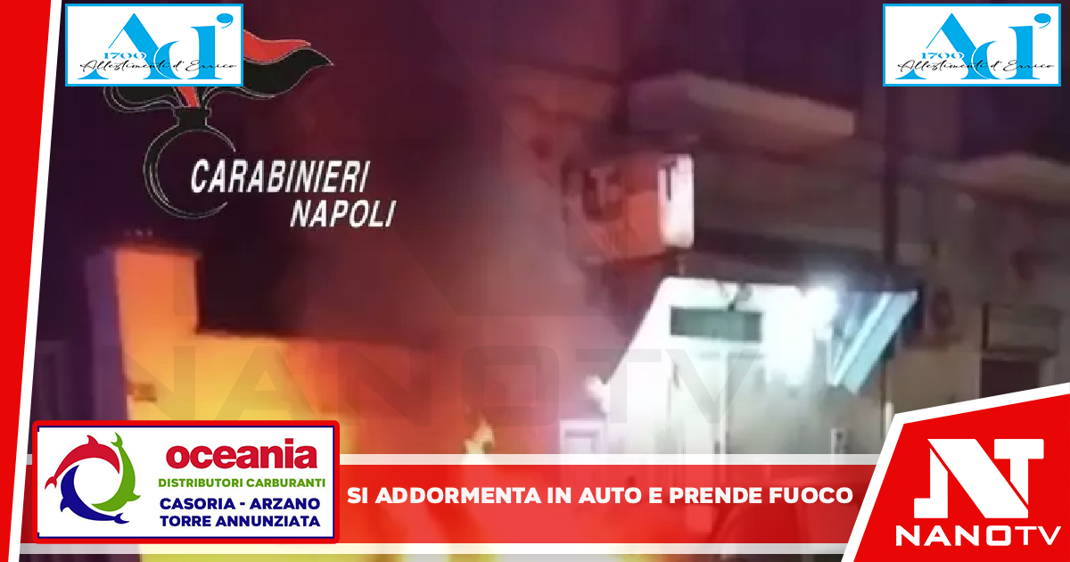 Si addormenta nell’auto che prende fuoco, salvato dai carabinieri