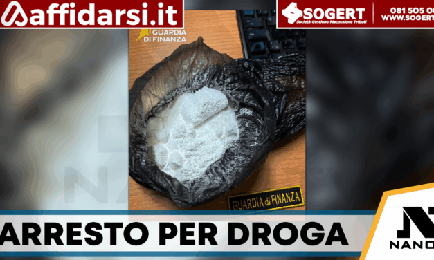 Benevento, fermato con 100 grammi di cocaina nascosti: arrestato dalla Guardia di Finanza