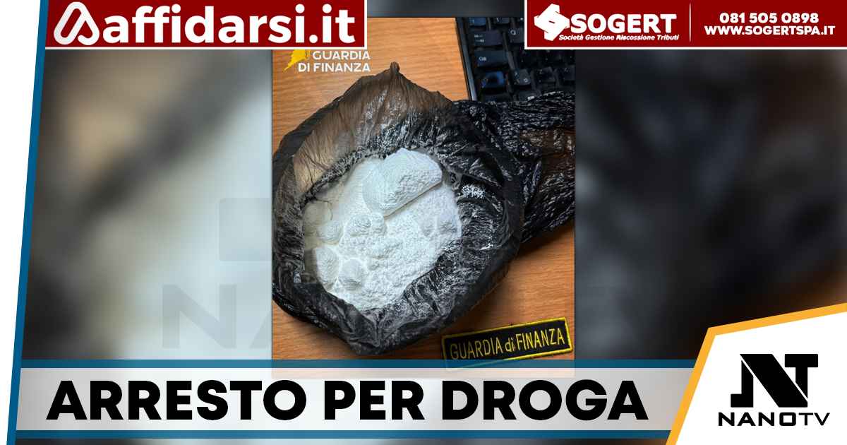 Benevento, fermato con 100 grammi di cocaina nascosti: arrestato dalla Guardia di Finanza