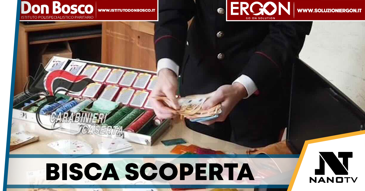 Casapesenna, scoperta bisca clandestina: 26 denunciati e 45mila euro sequestrati