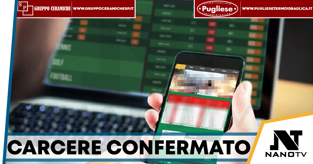 Scommesse illegali online, confermato il carcere per presunto esponente del clan Russo