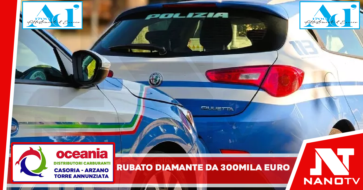 Svaligiato appartamento a Napoli, via con un diamante da 300mila euro