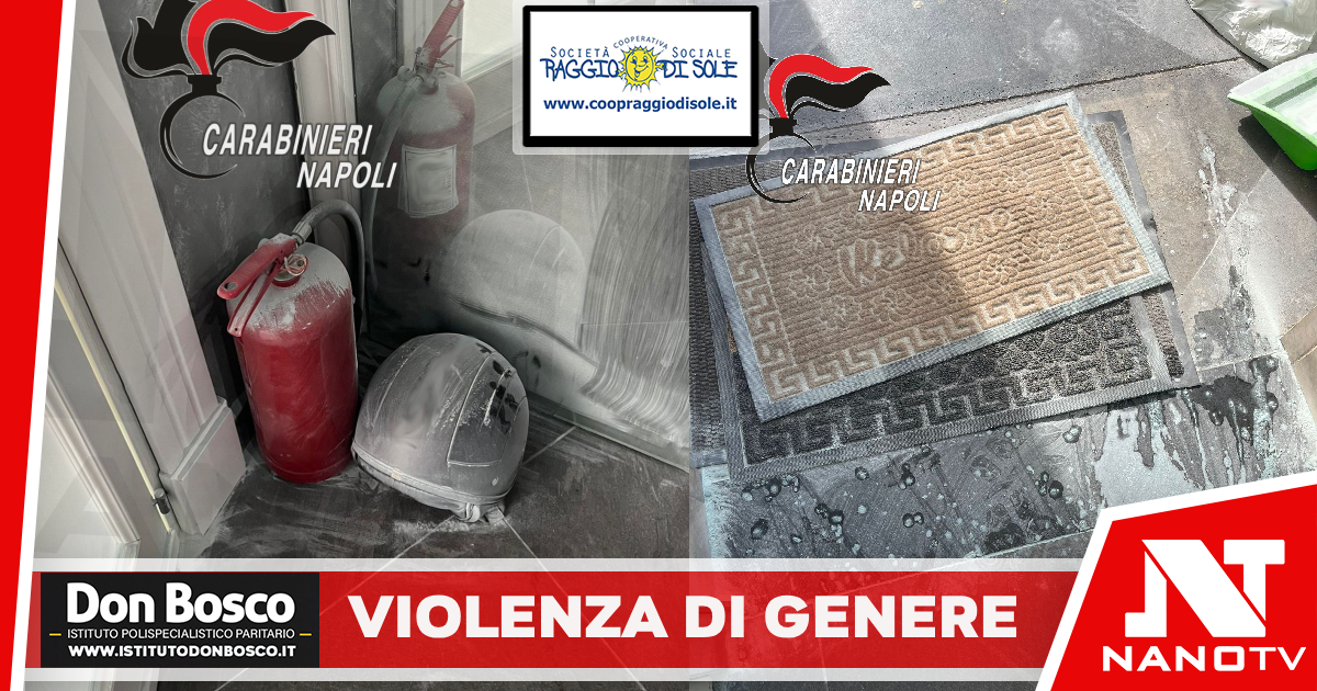 Villaricca (Na): Violenza di genere. Scarica l’estintore sotto la porta di casa per entrare. Carabinieri arrestano 43enne