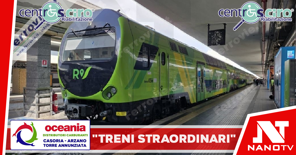 In Campania treni straordinari per festività pasquali e ponte del 25 aprile