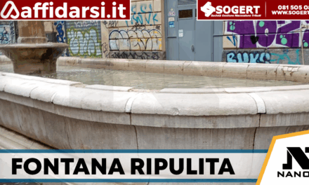 Forcella, ripulita la fontana della Scapigliata: cancellati graffiti e scritte vandaliche