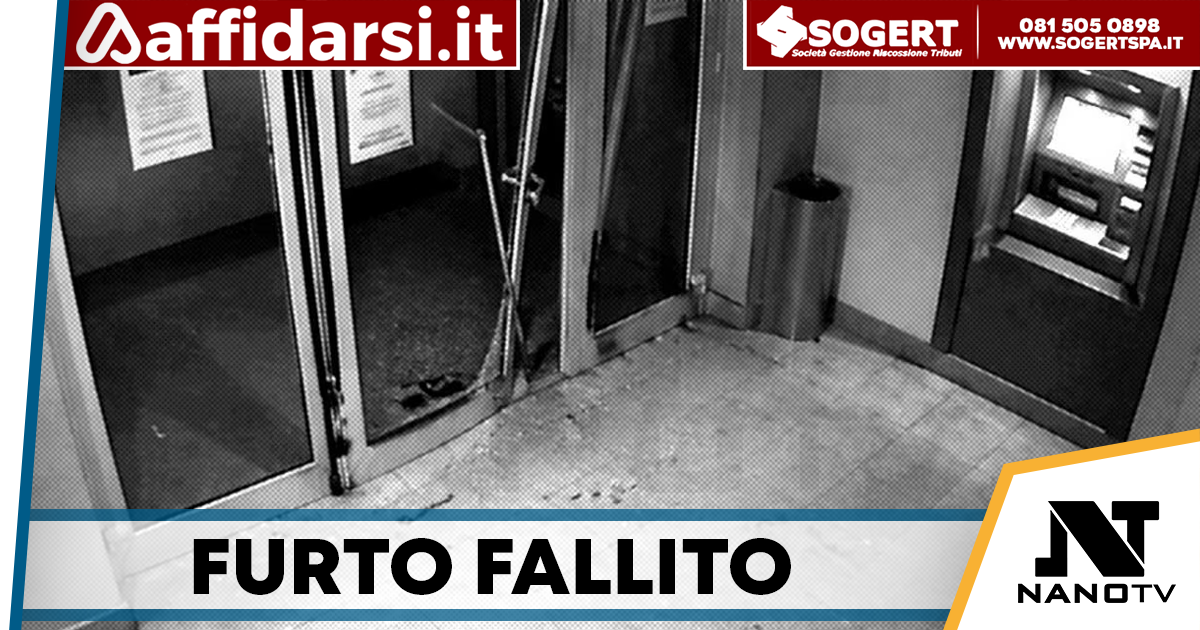 Pomigliano d’Arco, tentato furto in banca: assalto notturno fallisce
