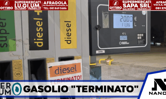 Il gasolio comincia a scarseggiare: primi cartelli ‘terminato’ nel casertano