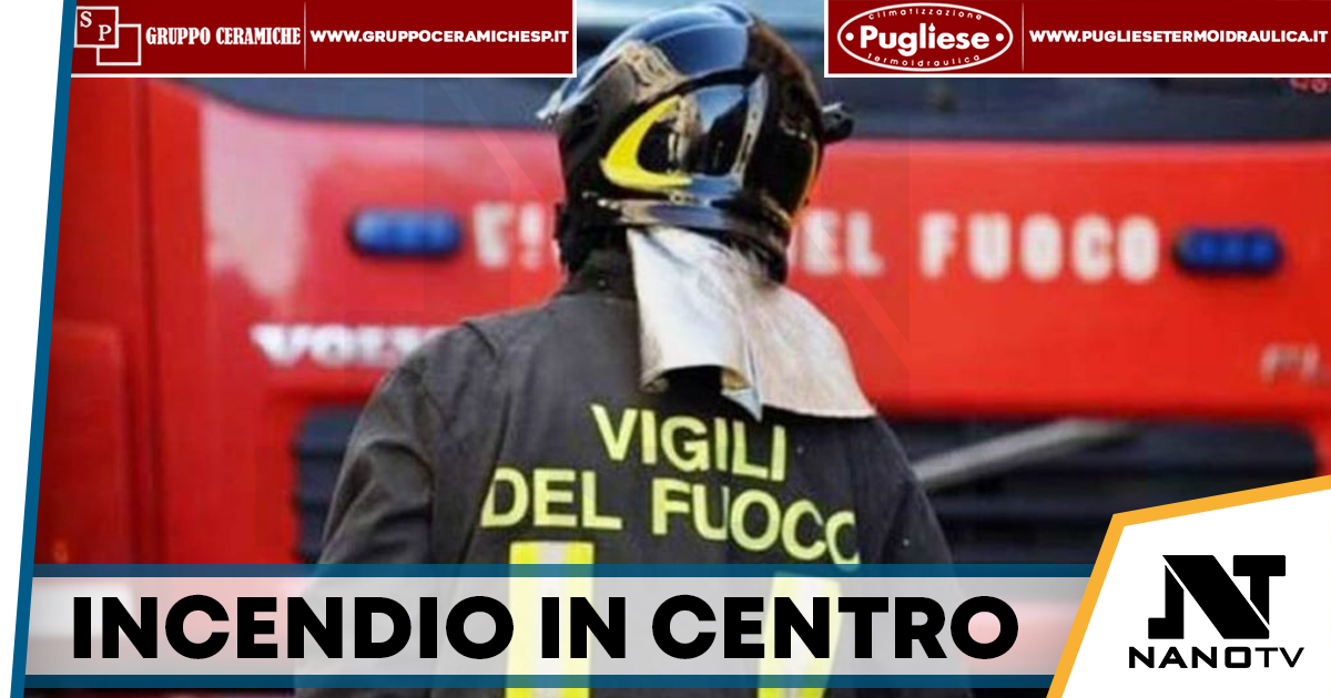 Paura in via Bracco, incendio sul tetto dell’Agenzia delle Entrate