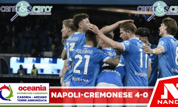 Il Napoli strapazza la Cremonese e rinvia la festa scudetto dell’Inter