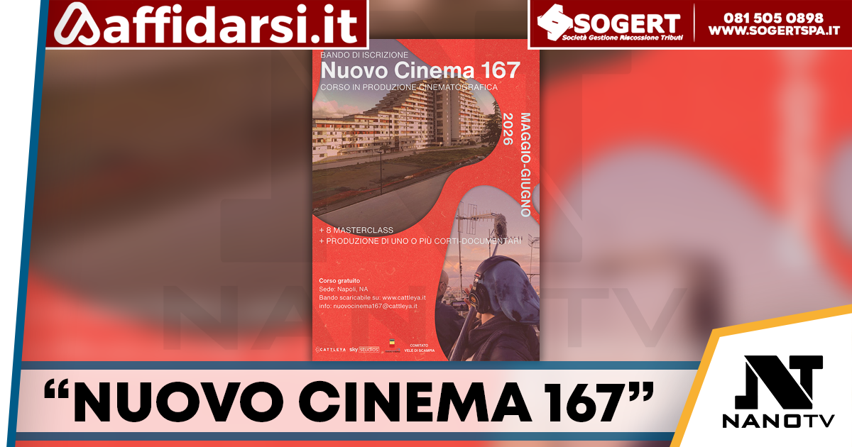 Scampia, al via “Nuovo Cinema 167”: corso gratuito per formare i talenti del cinema