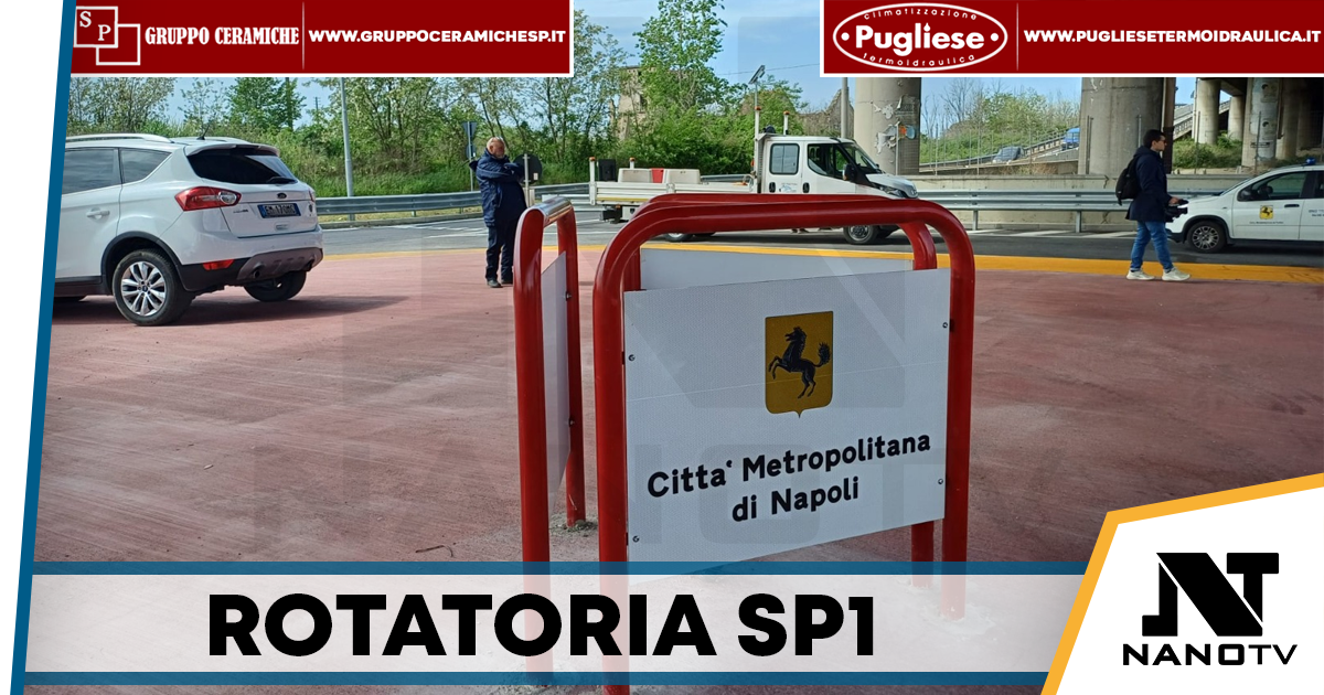Giugliano, inaugurata la rotatoria sulla SP1: più sicurezza e traffico ridotto nell’area nord