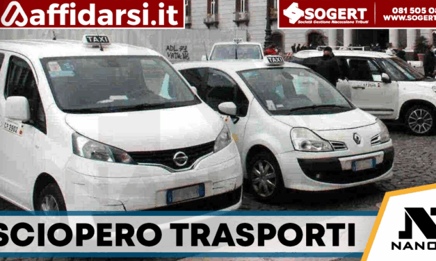 Napoli, tassisti con i camionisti: protesta contro il caro carburante e sciopero il 25 aprile
