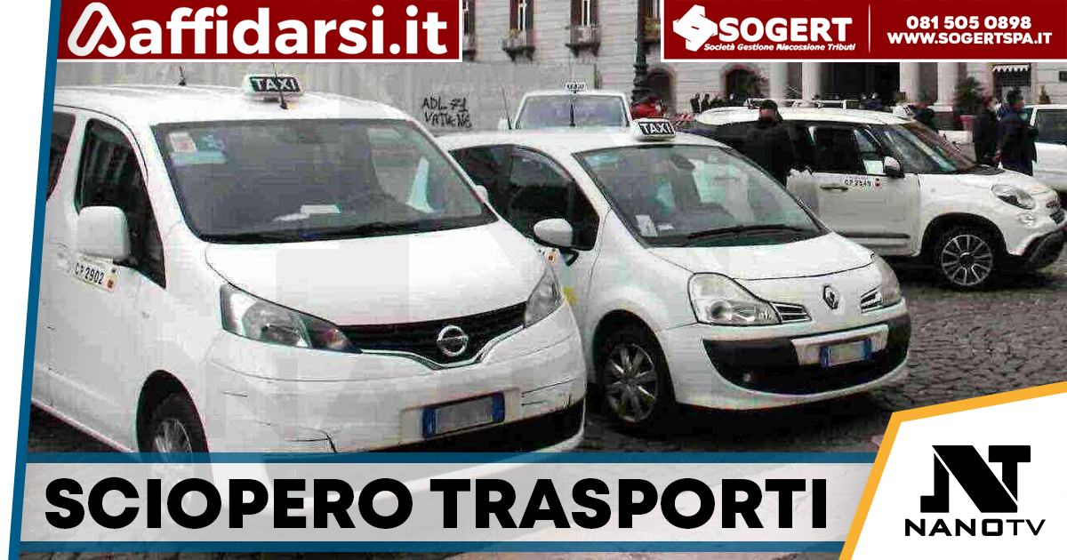 Napoli, tassisti con i camionisti: protesta contro il caro carburante e sciopero il 25 aprile