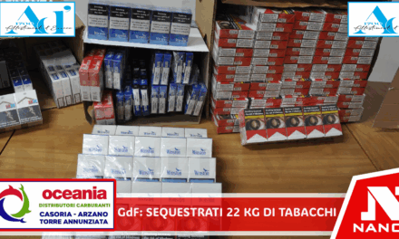 GdF Avellino: Sequestrati circa 22 kg di tabacco lavorati esteri. Arrestato un soggetto