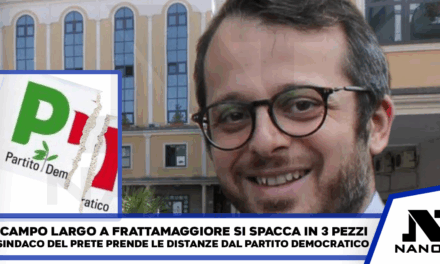 Frattamaggiore. Il Sindaco Marco Antonio Del Prete non sosterra’ il Partito Democratico alle prossime amministrative