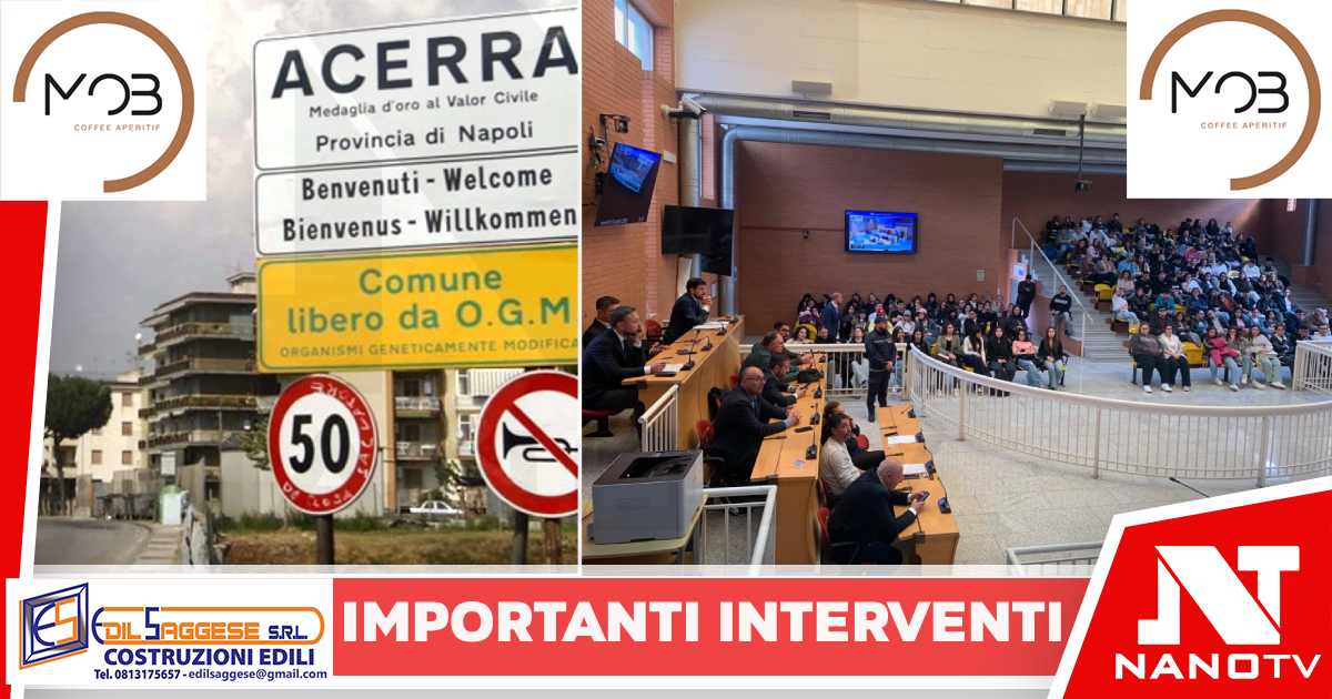 Acerra-via libera alla realizzazione della nuova sede dell’Istituto ‘Bruno Munari’ e all’accordo per la riqualificazione di strade, piazze e marciapiedi