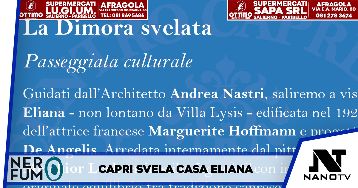 Capri tra Arte e Natura: L’Appuntamento con “La Dimora Svelata” a Casa Eliana