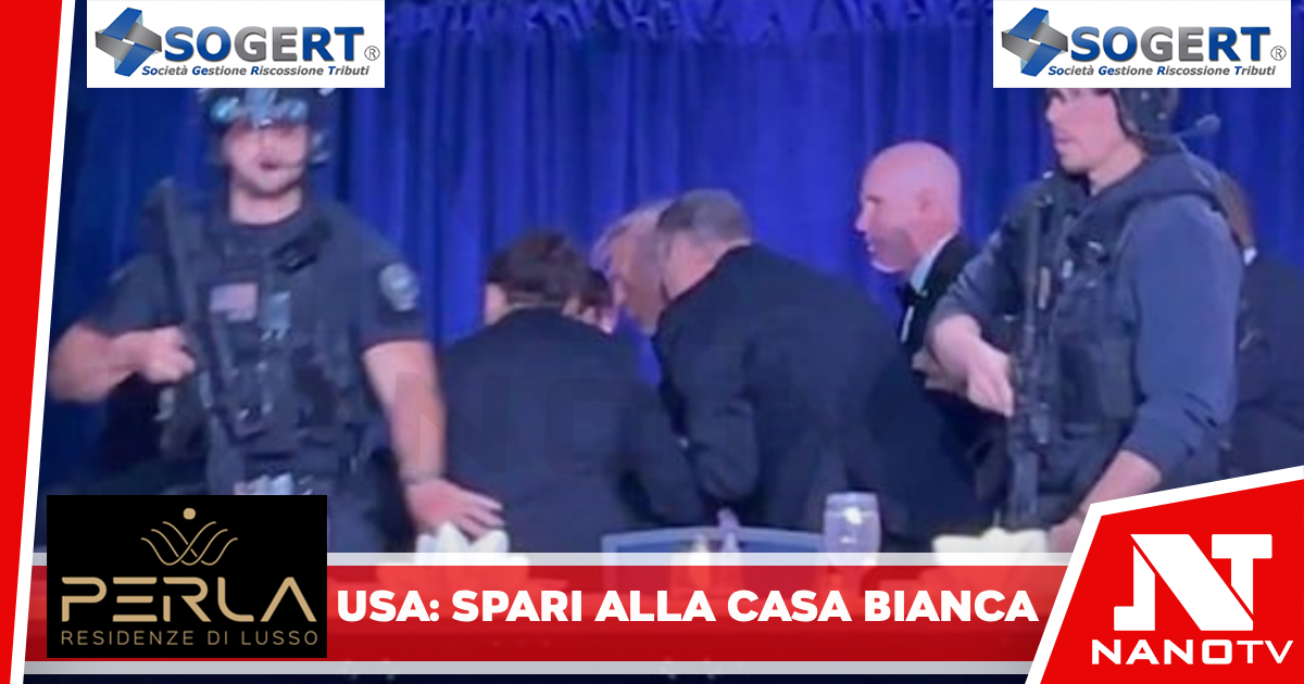 Usa – Spari alla cena con i giornalisti della Casa Bianca Trump portato al sicuro.