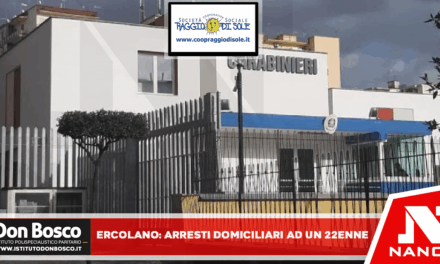 PROCURA DI NAPOLI : i Carabinieri della Tenenza CC di Ercolano hanno dato esecuzione ad una Ordinanza di Custodia Cautelare degli arresti domiciliari ad un ragazzo ventiduenne