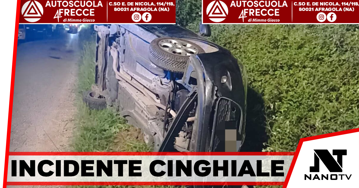 Evita un cinghiale e finisce fuori strada: paura sulla Sp69 ad Alife
