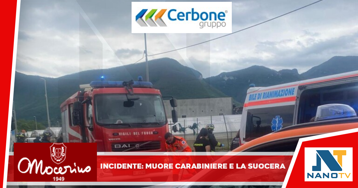Incidente stradale nel Salernitano, morti un carabiniere e la suocera