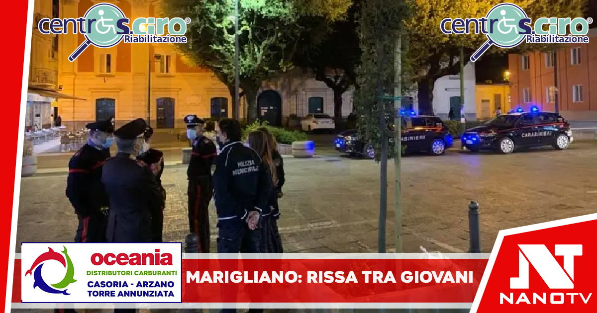 Marigliano: carabinieri intervengono per una rissa tra giovani