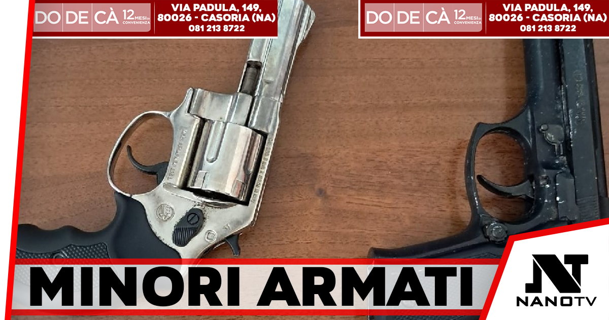 Minori con pistole replica: intervento della Polizia sul lungomare di Napoli