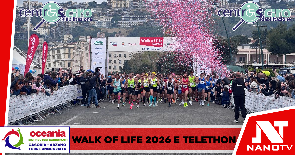 Napoli -Walk of Life per Telethon, Raccolti 87.000 euro per la ricerca, 4.500 iscritti alla manifestazione