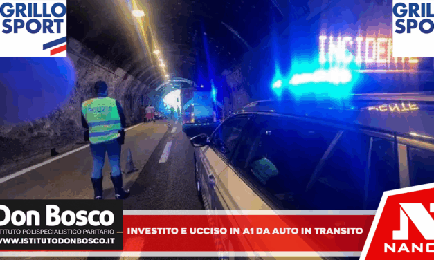 Avvia cantiere su A1 e viene investito e ucciso da auto in transito