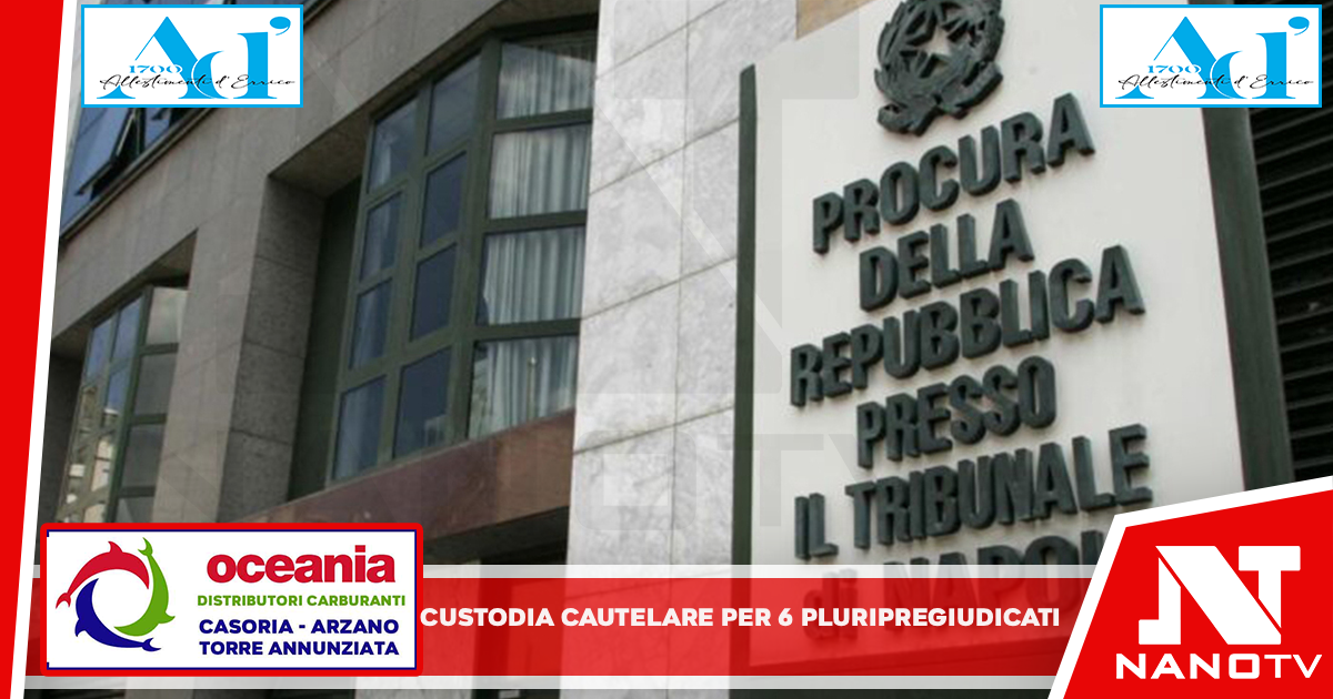la Polizia di Stato ha eseguito un’Ordinanza di Applicazione della Misura Cautelare in carcere nei confronti di 6 soggetti pluripregiudicati