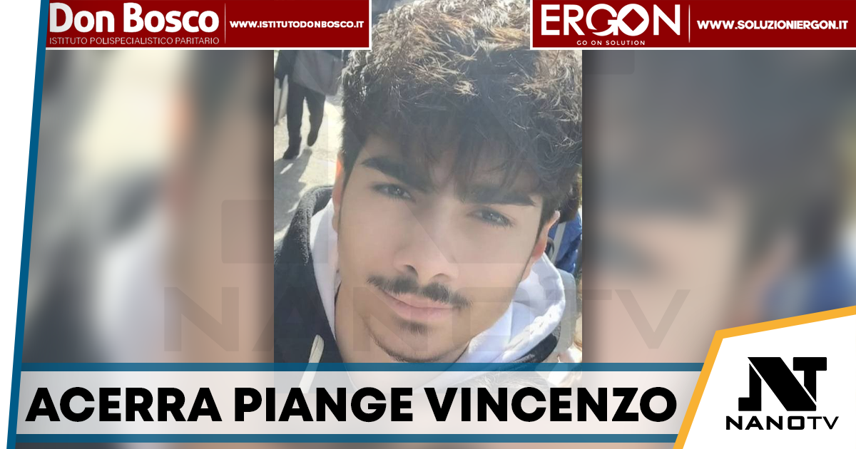 Acerra in lacrime per Vincenzo: morto a 19 anni per un malore improvviso