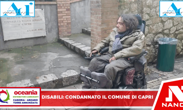 Condotta discriminatoria verso i disabili, condannato il Comune di Capri