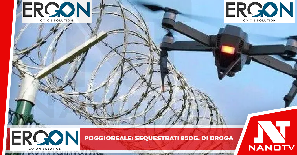 Nel carcere di Poggioreale sequestrati 850 gr di droga trasportati da drone