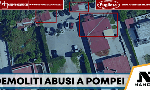 Pompei, demoliti cinque abusi edilizi vicino agli scavi archeologici