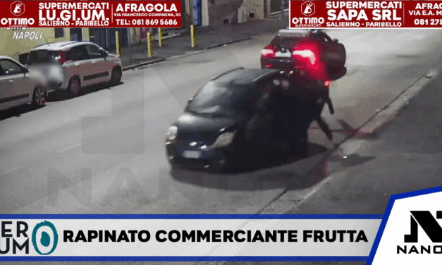 Rapinano in piena notte commerciante ortofrutticolo, aggressione ripresa in video