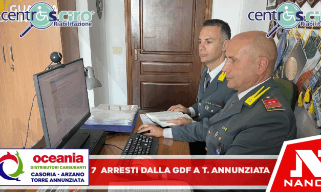 il Gruppo della Guardia di Finanza di Torre Annunziata, su richiesta di questa Procura della Repubblica, ha proceduto all’arresto di 7 persone