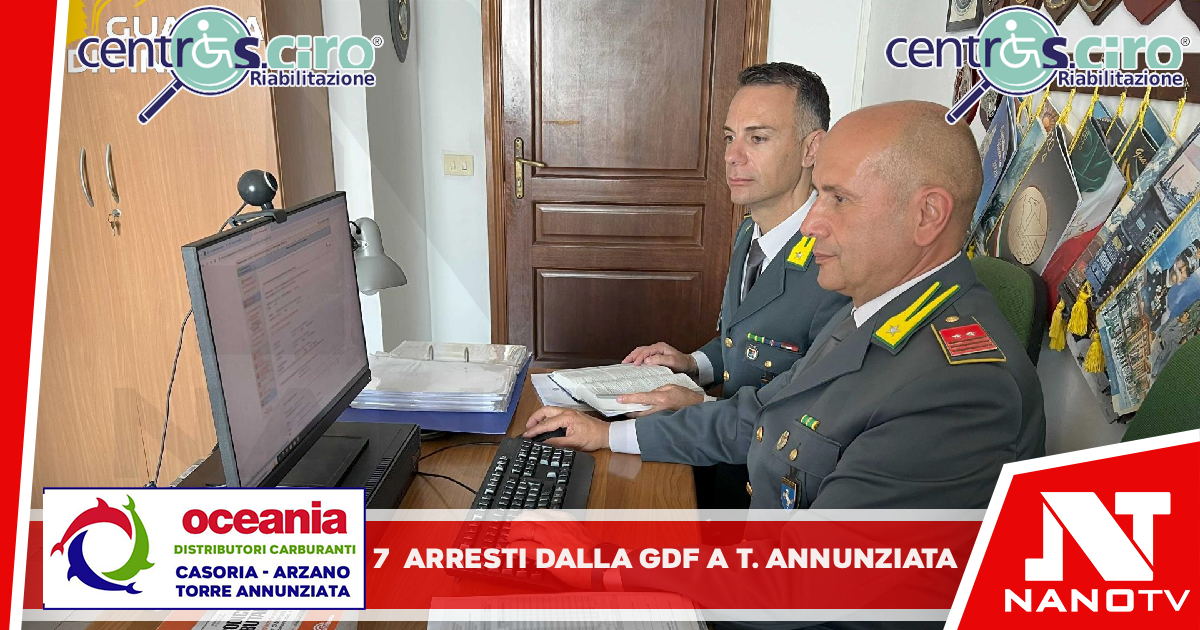 il Gruppo della Guardia di Finanza di Torre Annunziata, su richiesta di questa Procura della Repubblica, ha proceduto all’arresto di 7 persone