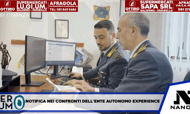 Militari del Nucleo di Polizia Economico-Finanziaria della Guardia di Finanza di Napoli, hanno notificato un invito a dedurre nei confronti dell’Ente Autonomo Giffoni Experience